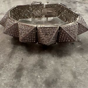 Eddie Borgo new pave pyramid bracelet